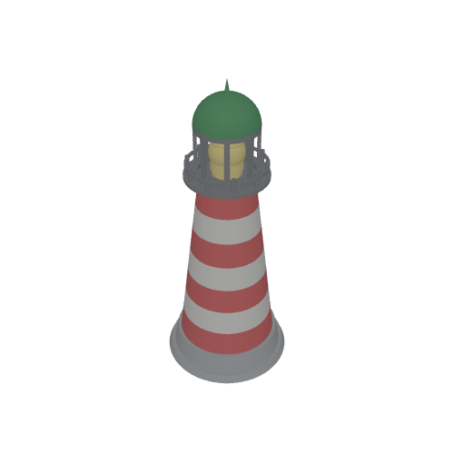 Striped Lighthouse